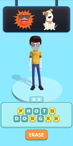 Letter Erase - Word Puzzle Gam - Screenshot 1