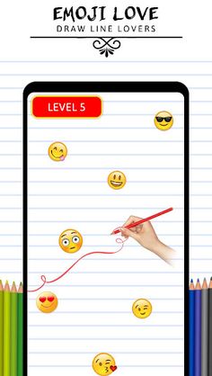 Emoji Love Draw Lines Lovers - Screenshot 3