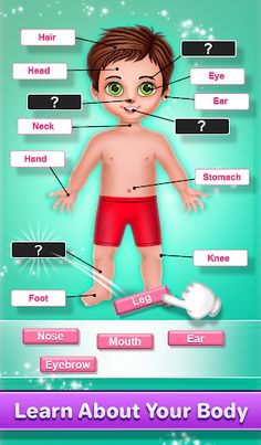 Human Body Parts Kids Learning - Screenshot 2