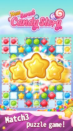 New Sweet Candy Story: Puzzle - Screenshot 1