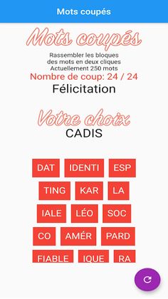 Mots Coupés - Screenshot 4