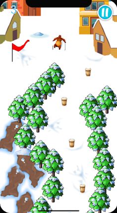 grizzy and limmings ski game - Screenshot 4