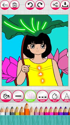 Paint The Sketch - A Coloring  - Screenshot 1