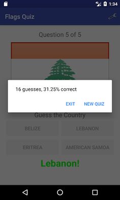 Flags Quiz - Screenshot 4