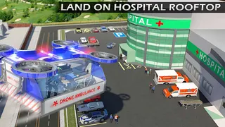 Copter Car Ambulance Sim 3d - Screenshot 2