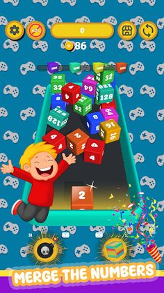 2048 Cubes Strategy Game - Screenshot 1