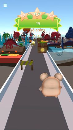Kawaii Hamster Run - Fun race - Screenshot 2