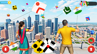 India Vs Pakistan Kite Fly 3D - Screenshot 1