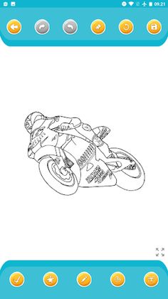 coloring Racing motorbikes - Screenshot 1