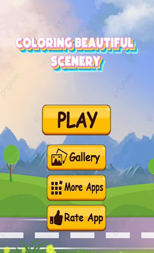coloring beautiful scenery - Screenshot 3