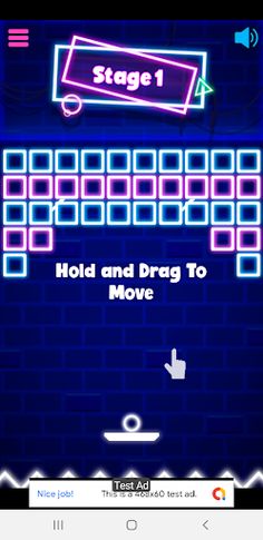 neon bricks - Screenshot 3