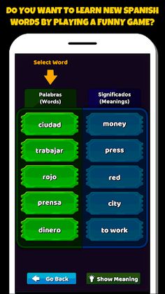 Spanish Word Game - Screenshot 1