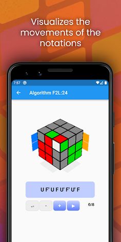 3x3 Cube Fridrich Algorithms - Screenshot 4