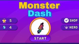 awesome monster dash - Screenshot 1