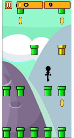 Stickman : Jump From Pipe - Screenshot 2