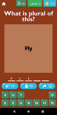 Guess The Plural Form Game - Screenshot 3