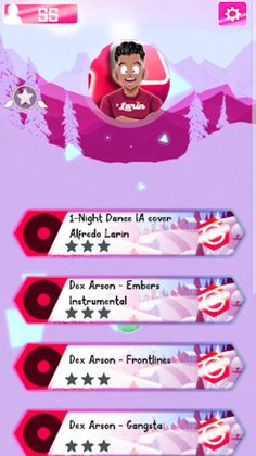 Alfredo Larin Juego tiles hop - Screenshot 1