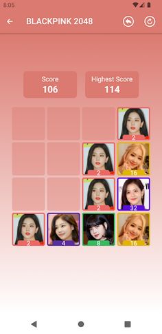 BLACKPINK 2048 Game - Screenshot 4