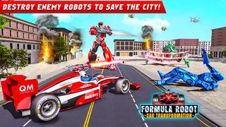 Flying Formula Car Robot Game - Screenshot 1