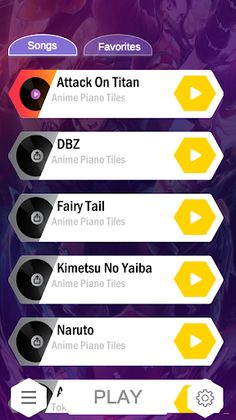 Anime And Manga Tiles - Piano - Screenshot 3