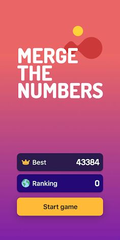 Merge the numbers, a game insp - Screenshot 1
