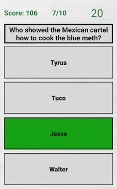 Breaking Bad Quiz - Screenshot 2