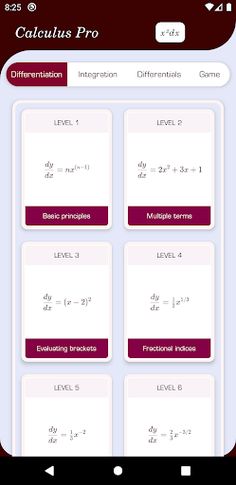 Calculus Math Quiz and Game - Screenshot 1