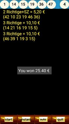 Lottery Game Lotto Number Gene - Screenshot 4