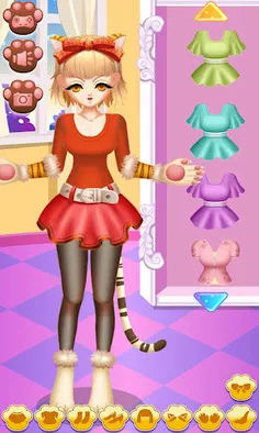 Cat girl fashion dressup - Screenshot 1