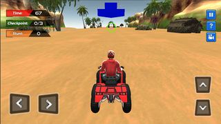 Beach ATV Quad Rally 3D - Screenshot 2