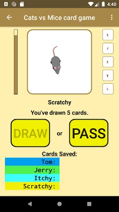 Cats vs Mice card game - Screenshot 4