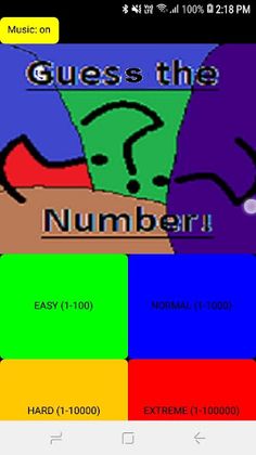 Guess the number - Screenshot 1