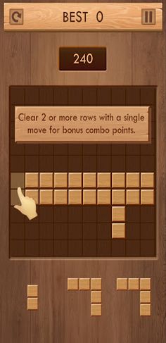 Block wood puzzle - Screenshot 3