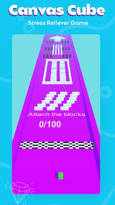 Canvas Cube Run : Avoid The Ba - Screenshot 2