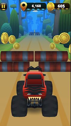 Monster Truck 3D Runner - Screenshot 2