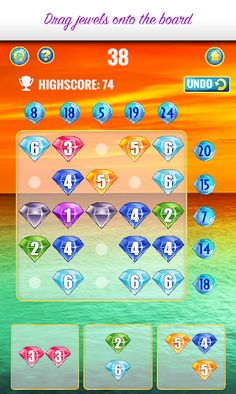 Jewels #2  - Number puzzle gam - Screenshot 4
