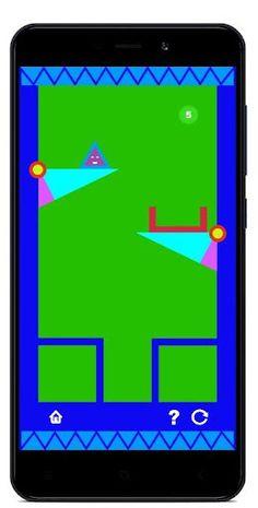 Smart Triangle - physics puzzl - Screenshot 2