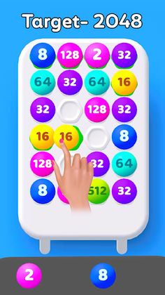 Sort Merge 2048 - Numbers game - Screenshot 1