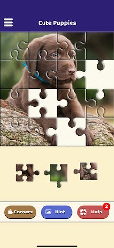 Cute Puppies Puzzle - Screenshot 2