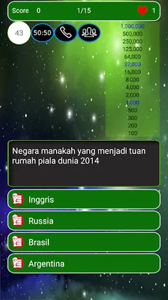 Kuis Piala Dunia - Screenshot 2