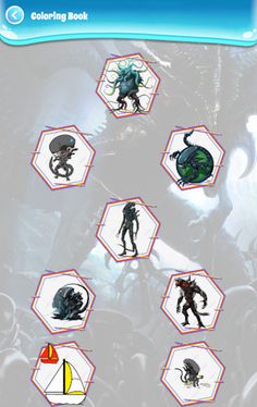 alien monster coloring game - Screenshot 1