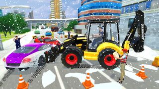 Heavy Snow Excavator Sim 3D - Screenshot 3