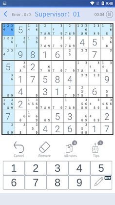 Sudoku puzzle:global rank - Screenshot 1