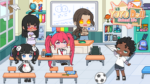 YOYO Doll School life Dress up - Screenshot 1