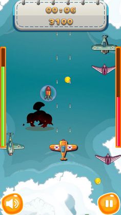 하늘 싸움꾼 - 캐주얼 비행 슈팅 게임 - Screenshot 4