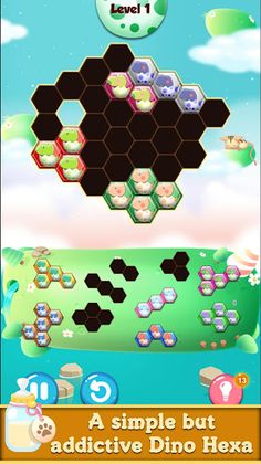 Dinosaur Hexa Puzzle Game : Di - Screenshot 2