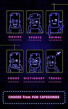 Hangman Glow Word Games Puzzle - Screenshot 4