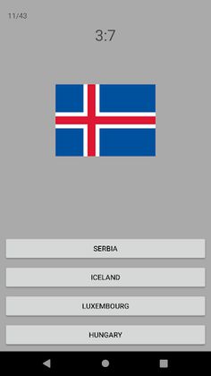 Quiz of European flags - Screenshot 1