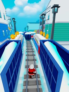 Subway Santa Xmas Run - Screenshot 4