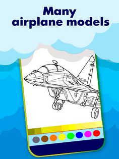 Airplane Military Coloring Boo - Screenshot 4